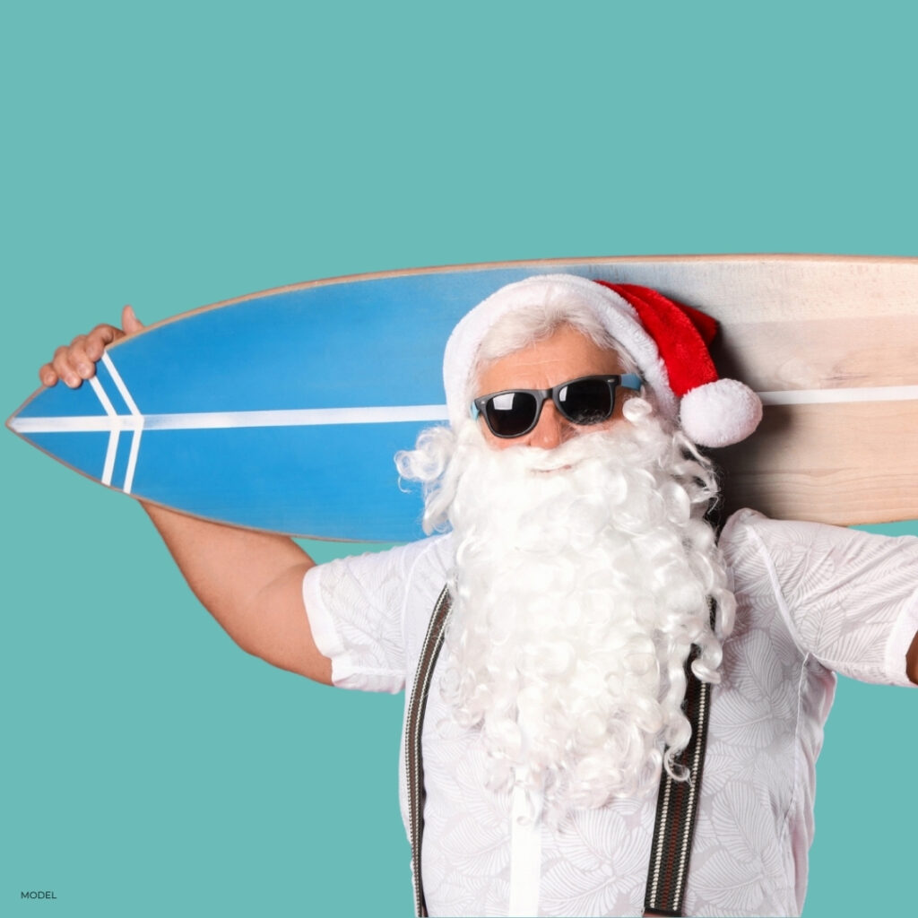 surfing santa for summer dyport promotion